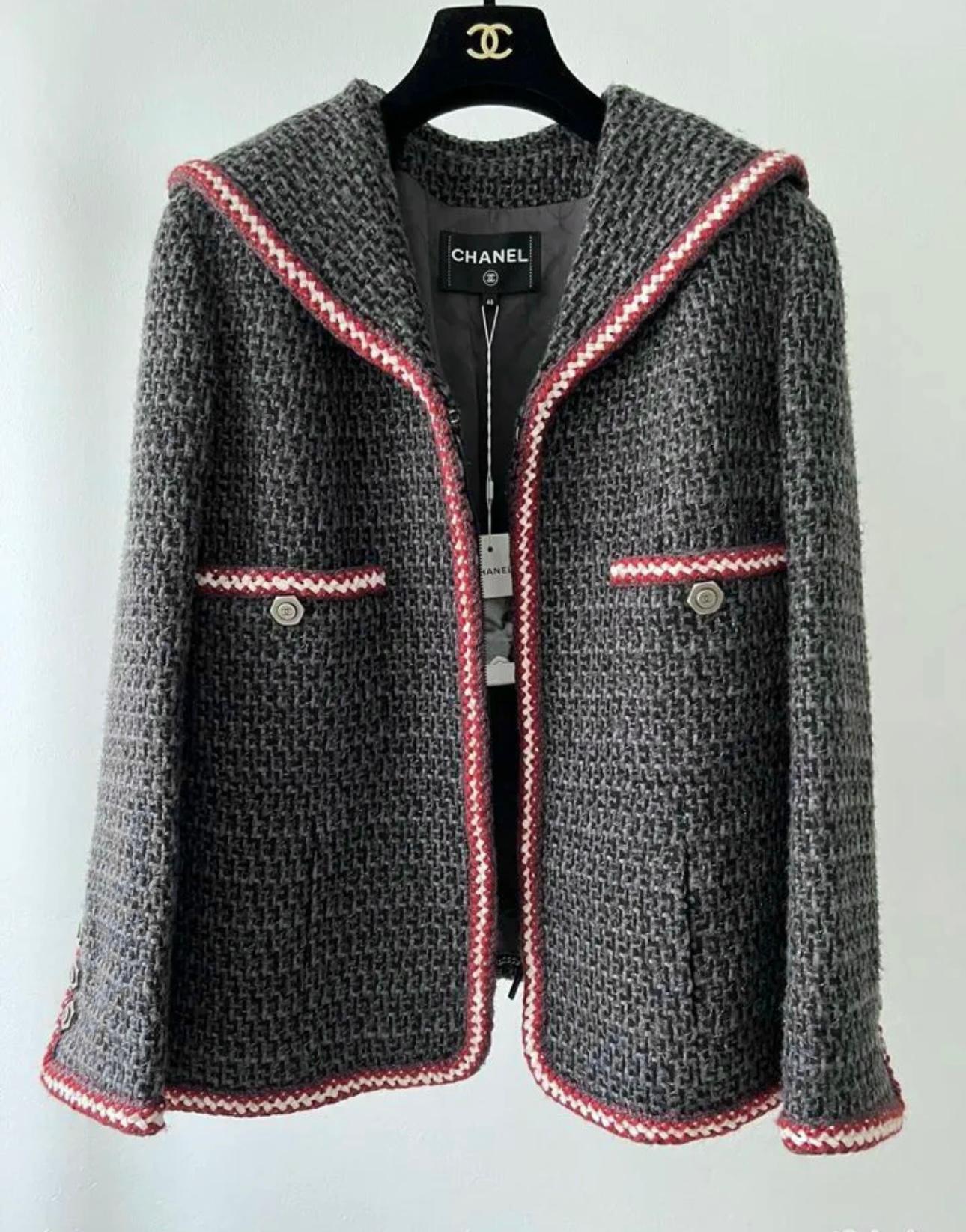 Women's or Men's Chanel New Paris / Hamburg Runway Lesage Tweed Jacket