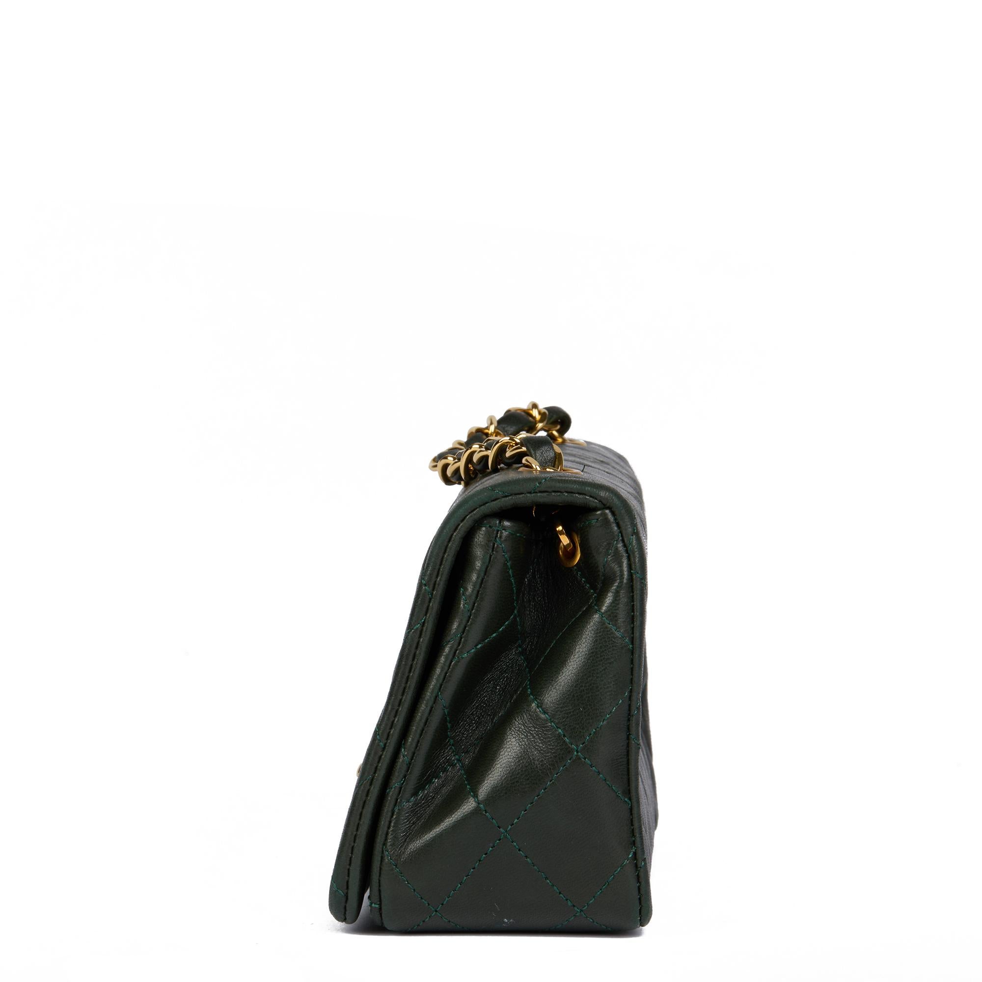 chanel forest green bag