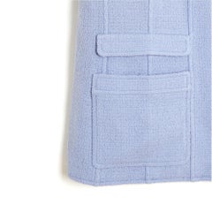 Chanel FR42 Veste Laine Parme PE 1998 SS Mauve Boucle Wool Jacket UK14 US12