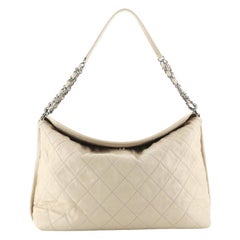 Chanel French Riviera Fold Tote Quilted Caviar Large