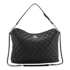 Chanel French Riviera Hobo Quilted Caviar Large