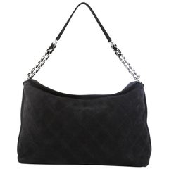 Chanel French Riviera Hobo Quilted Nubuck Large 