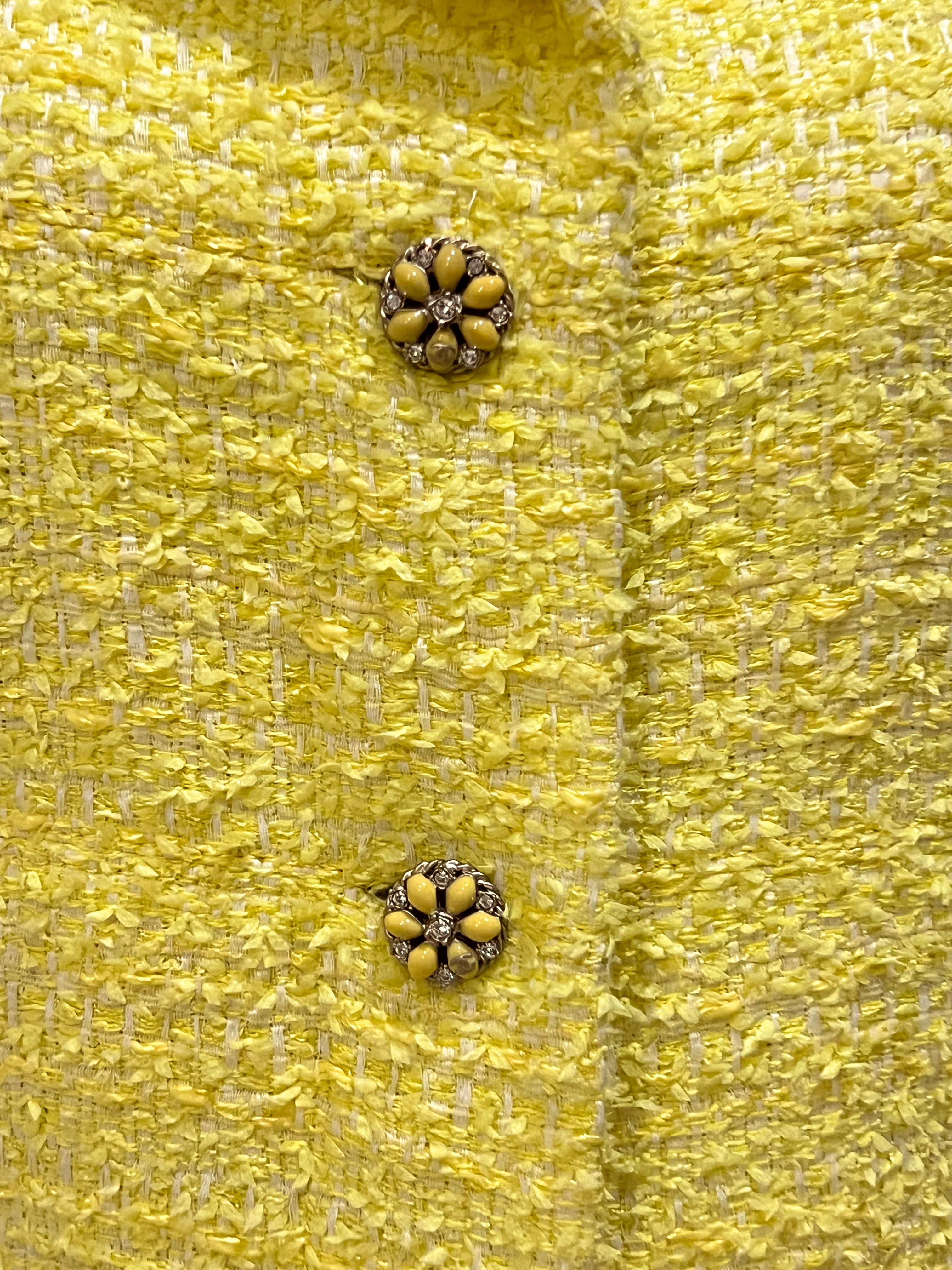 Chanel French Riviera Jewel Buttons Lesage Robe en tweed en vente 11