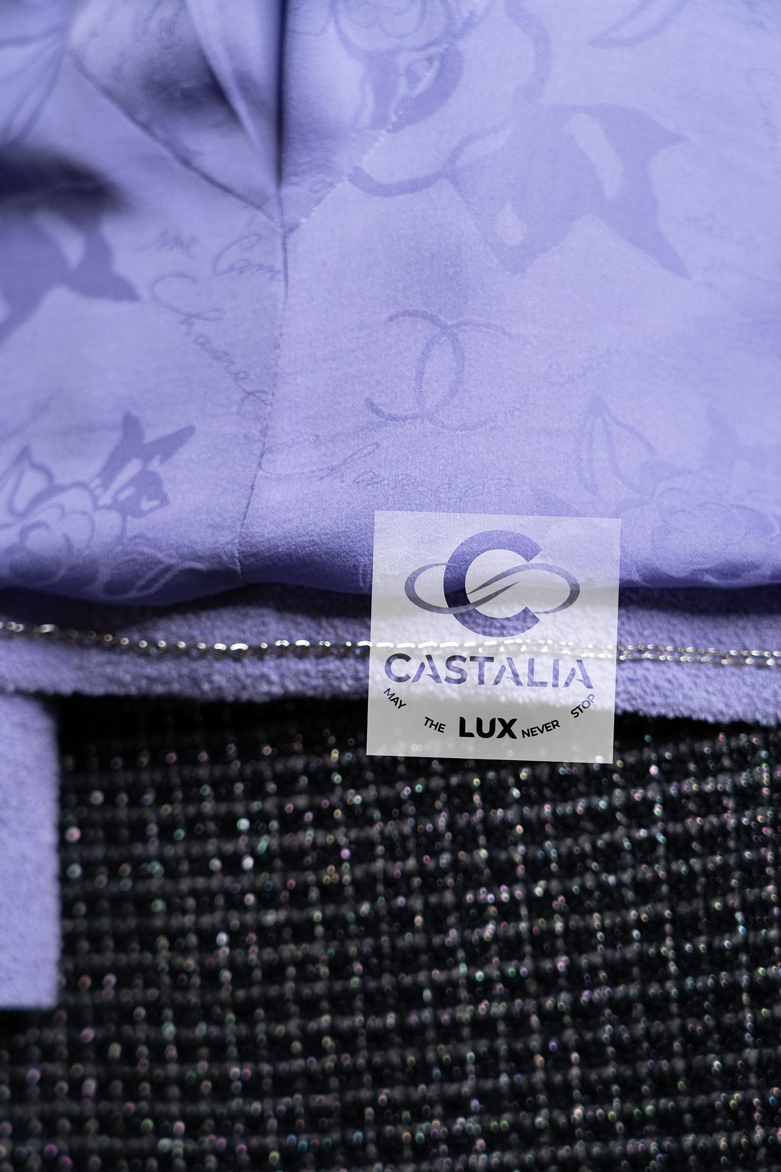 Chanel French Riviera Lavender Tweed Jacket with CC Gripoix Buttons 36 FR en venta 9