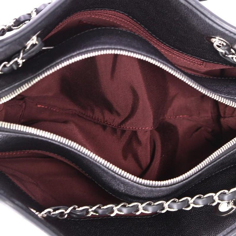 Chanel French Riviera Tote Quilted Caviar Small at 1stDibs
