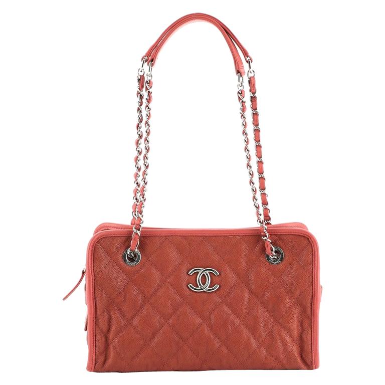 Chanel French Riviera Flap Bag Quilted Caviar Medium at 1stDibs