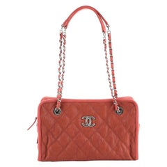 Chanel  French Riviera Tote Quilted Caviar Small
