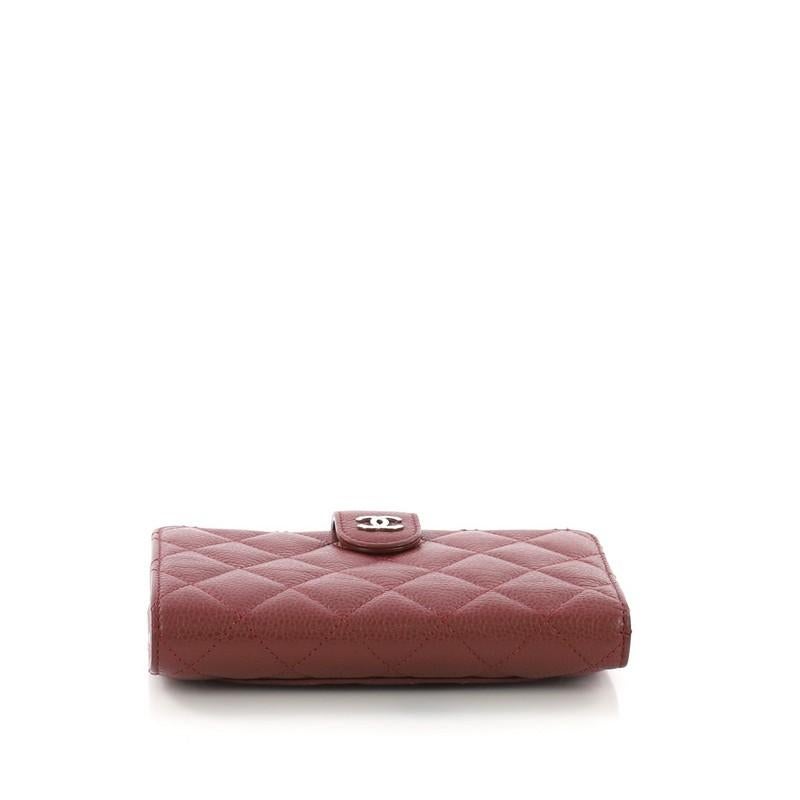 Women's Chanel French Wallet Quilted Caviar