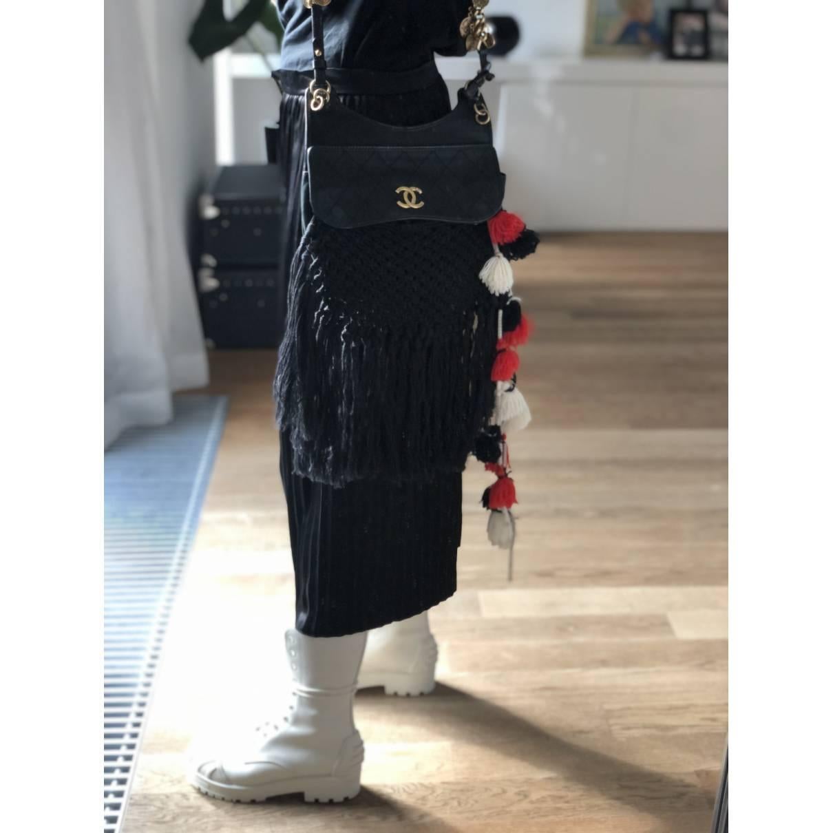 Chanel Fringe Crochet Pom Pom Dubai Resort Tote For Sale 1