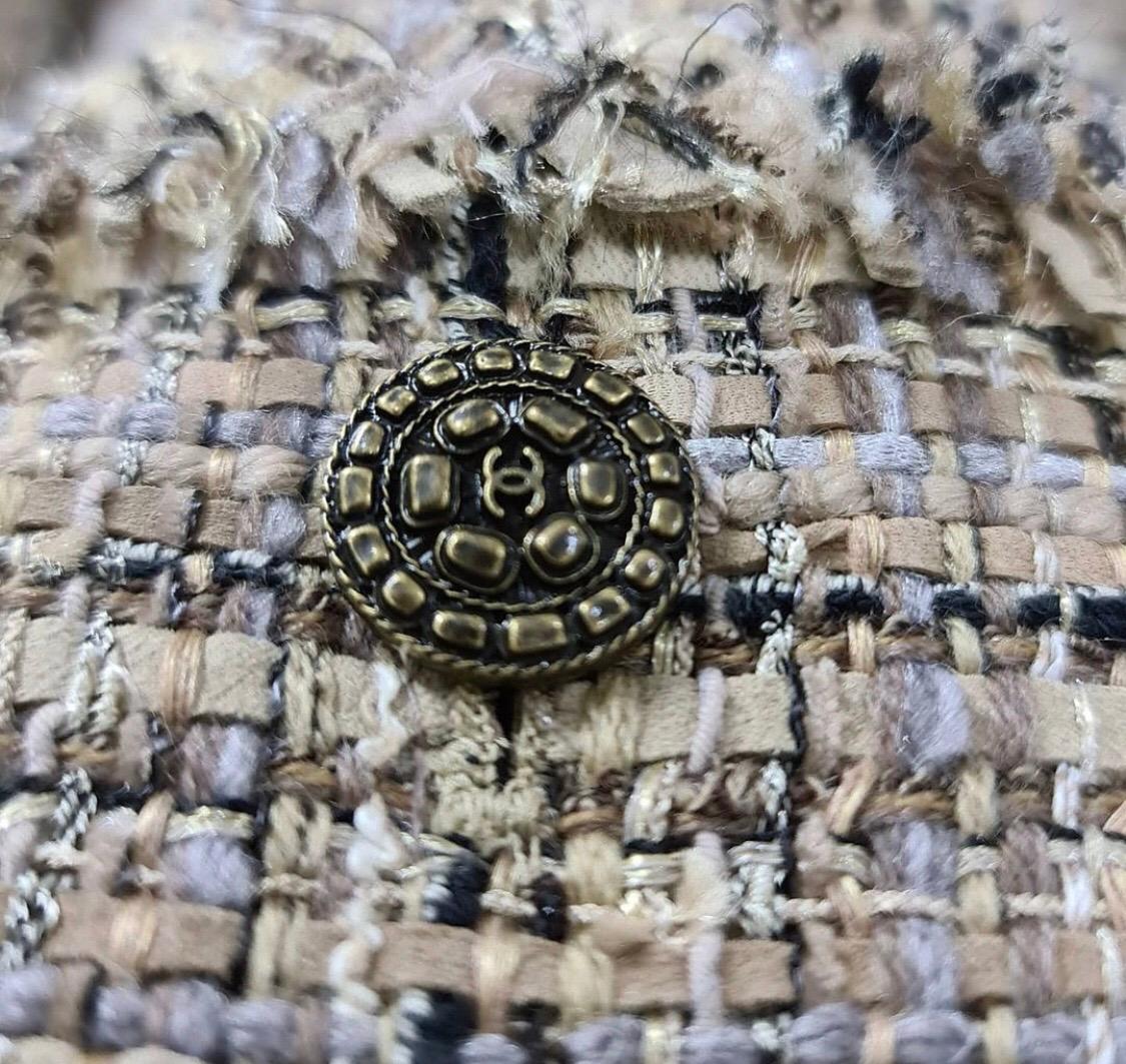 Chanel Fringed  Lesage Tweed Jacket In Good Condition In Krakow, PL