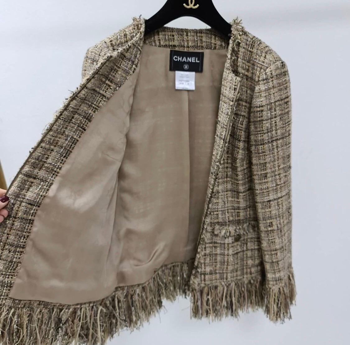 Chanel Fringed  Lesage Tweed Jacket 2