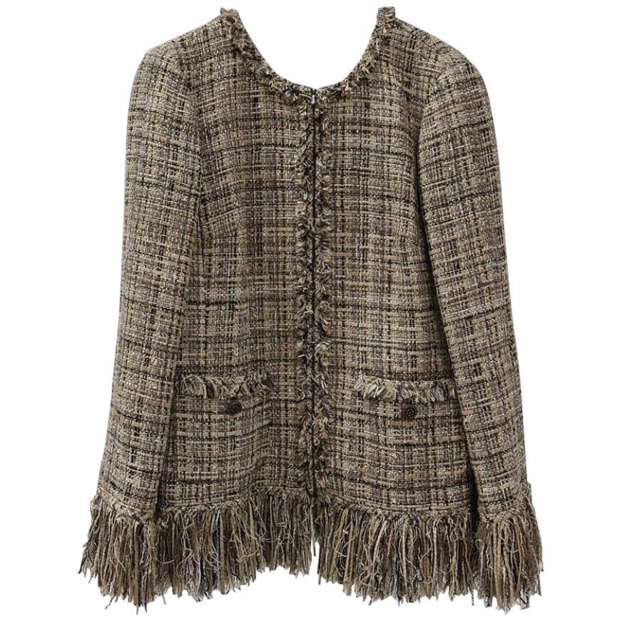 Chanel Fringed  Lesage Tweed Jacket