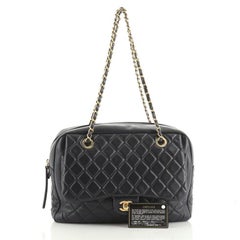 Chanel Front Pocket Camera Bag Quilted Lambskin Large
