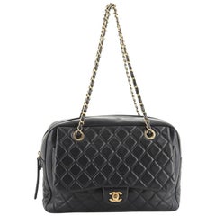 Chanel Front Pocket Camera Bag Quilted Lambskin Large