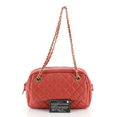 Chanel Front Pocket Camera Bag Quilted Lambskin Medium