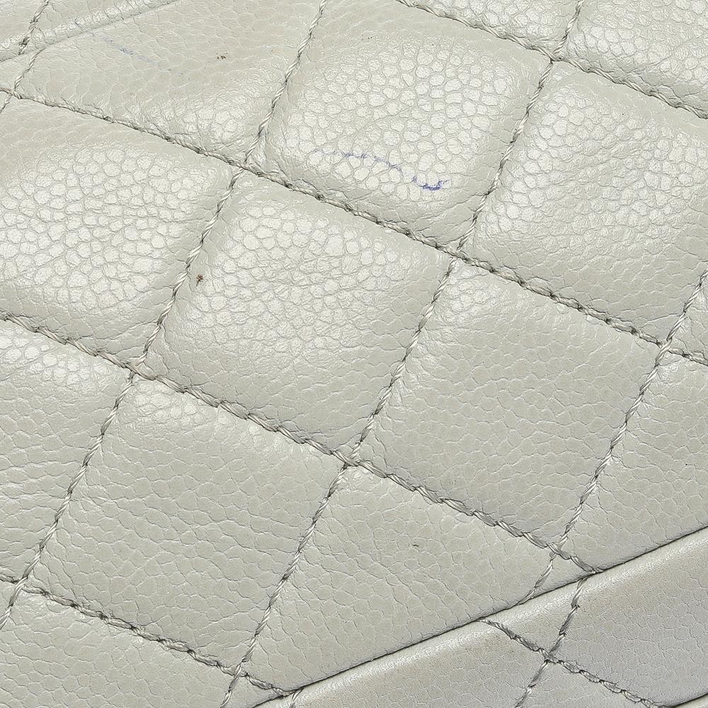 Chanel Frosty Mint Quilted Leather Maxi Classic Double Flap Bag 7