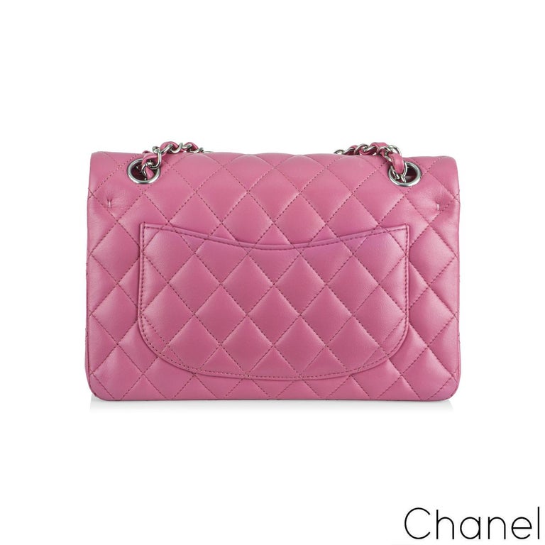 Chanel Fuchsia Pink Lambskin Classic Small Flap Bag at 1stDibs  fuchsia  pink designer handbags, fuchsia pink chanel bag, fuchsia chanel bag