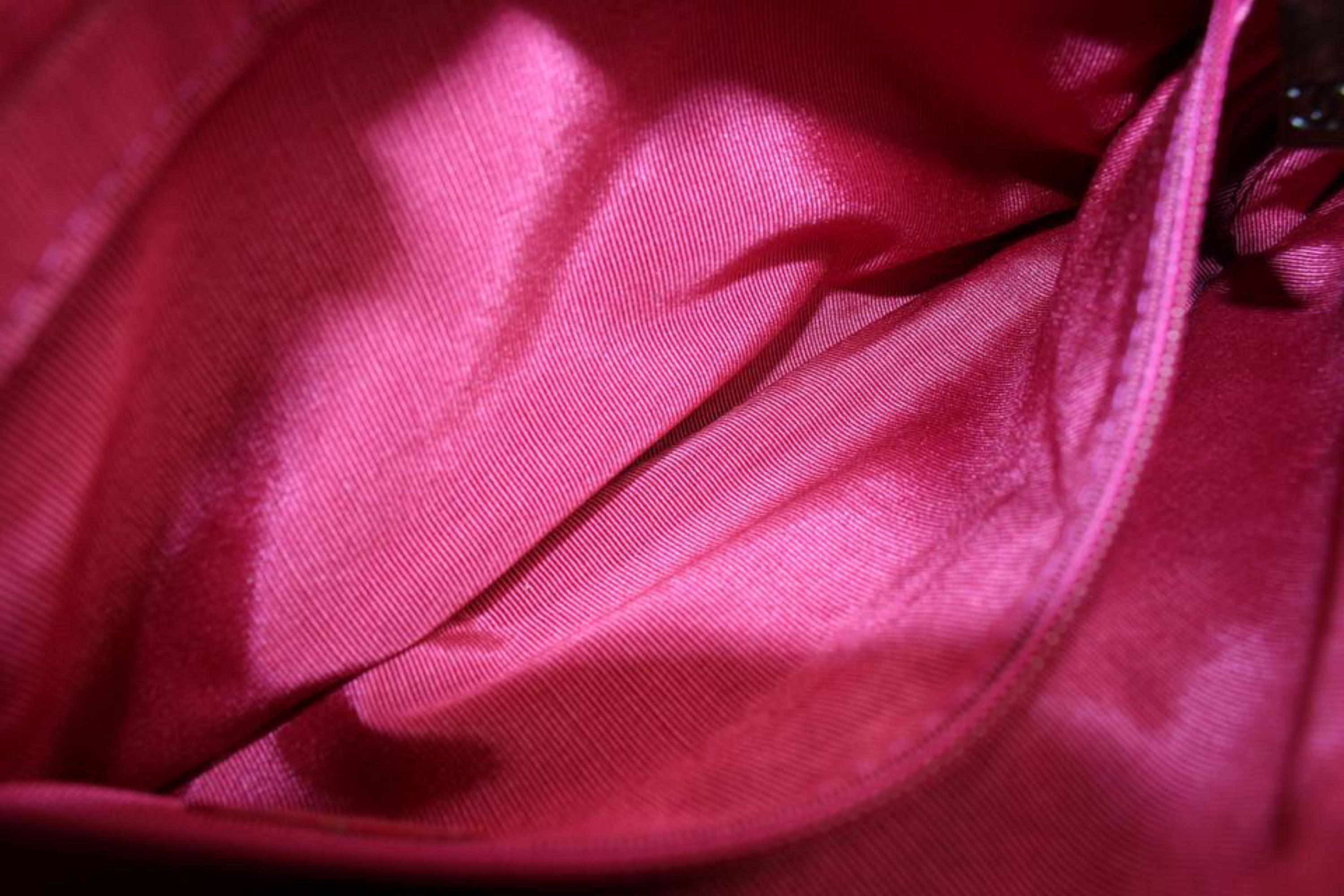 Chanel Fuchsia Pink Rabbit Fur Chain Shoulder Bag 3C88a 3