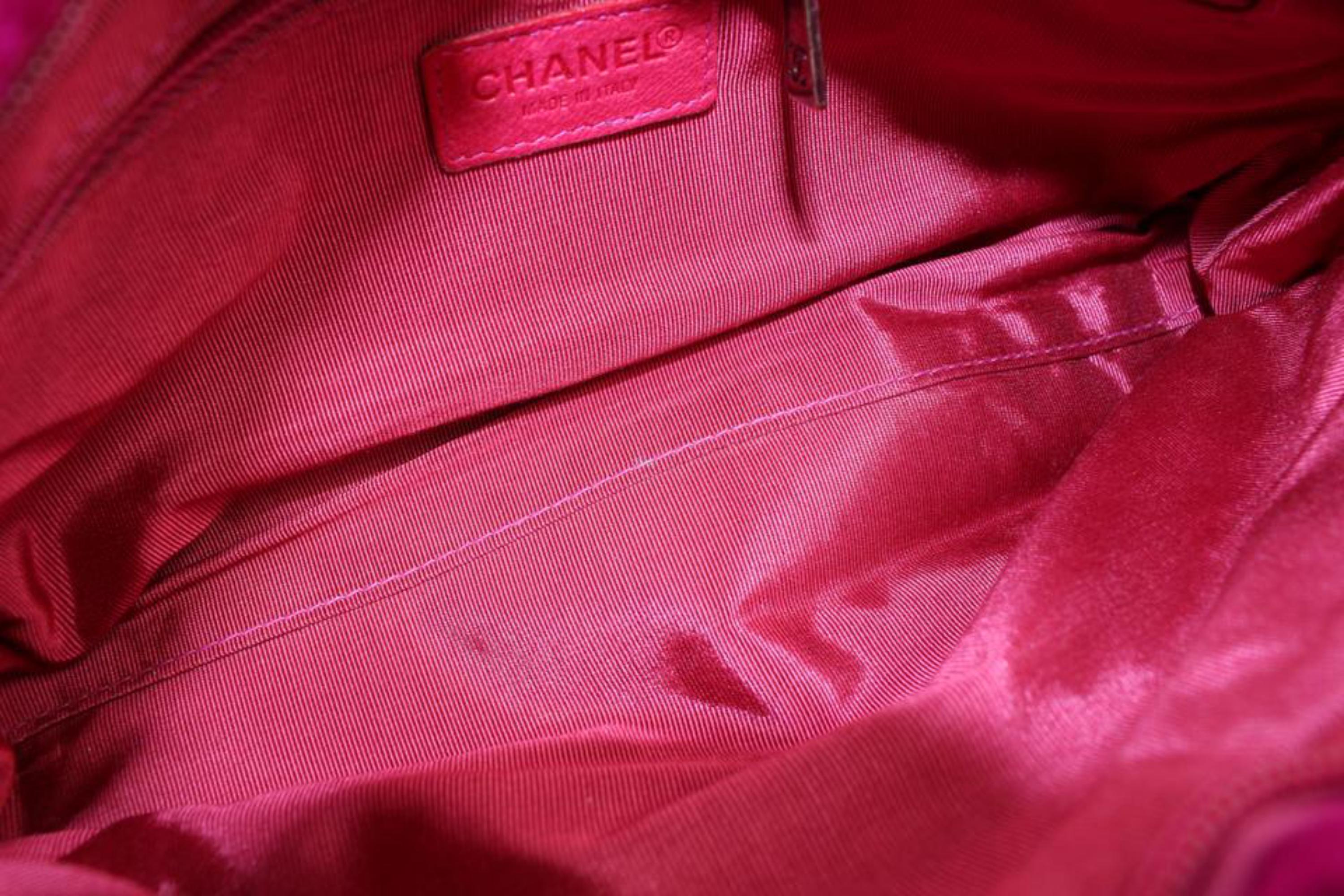 Chanel Fuchsia Pink Rabbit Fur Chain Shoulder Bag 57c128s 8