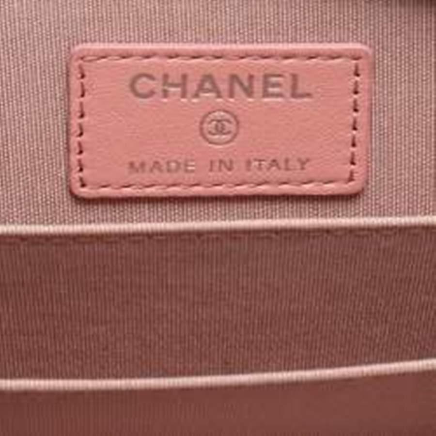 Chanel Fuchsia Quilted Leather Camellia Zip Coin Purse 6