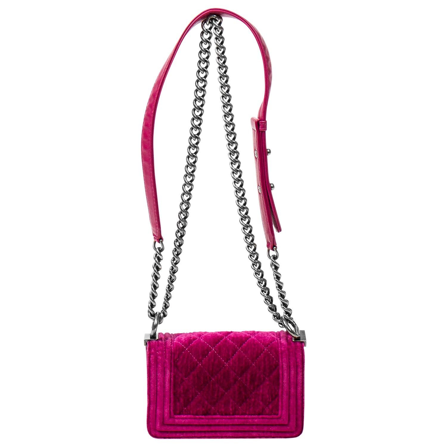 sac chanel velour