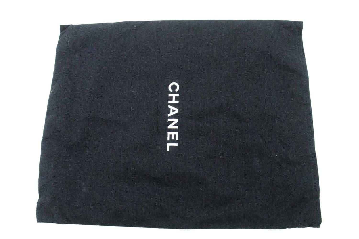 CHANEL Full Chain Flap Shoulder Bag Black Clutch Quilted Lambskin 13