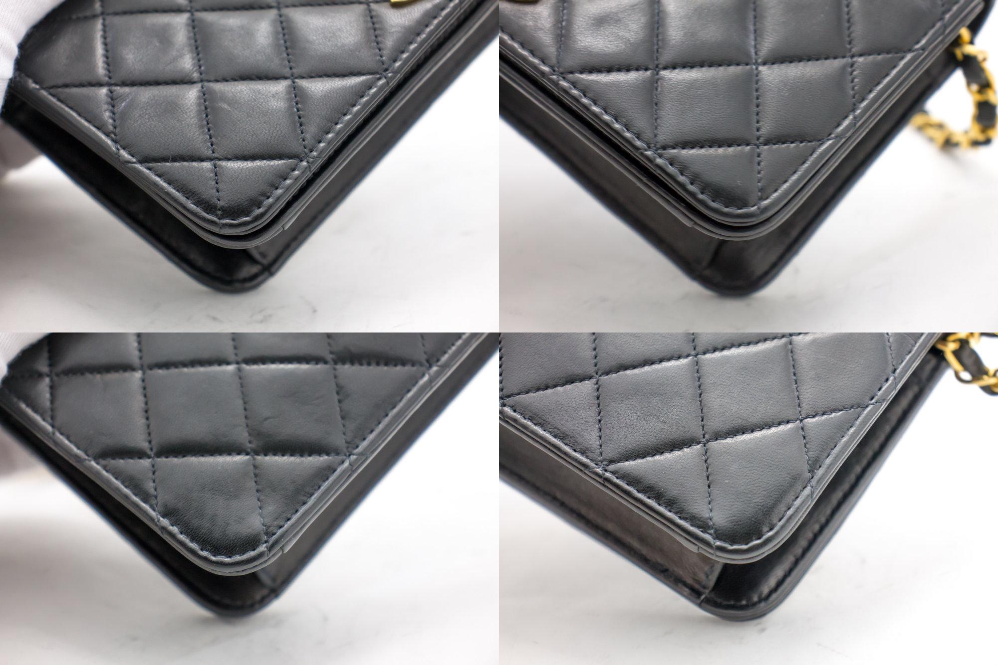 CHANEL Full Chain Flap Shoulder Bag Black Clutch Quilted Lambskin In Good Condition In Takamatsu-shi, JP