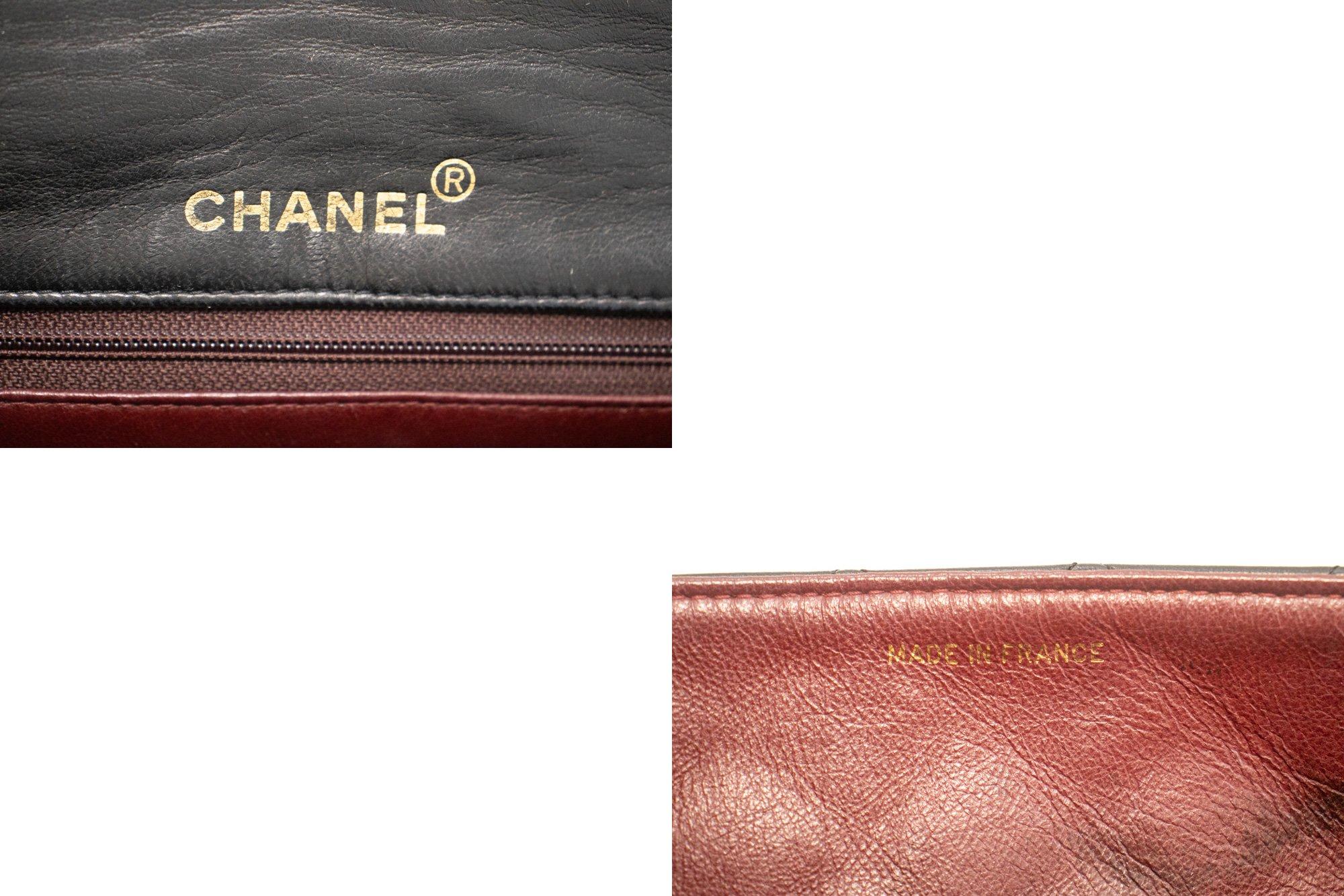 CHANEL Full Chain Flap Shoulder Bag Black Clutch Quilted Lambskin For Sale 4