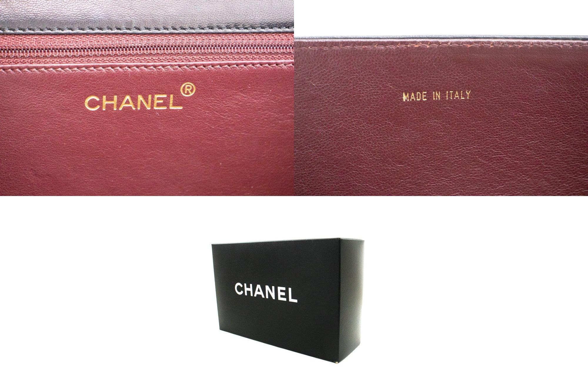 CHANEL Full Chain Flap Shoulder Bag Black Clutch Quilted Lambskin For Sale 4