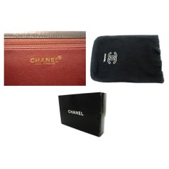 CHANEL Full Chain Flap Shoulder Bag Black Clutch Quilted Lambskin