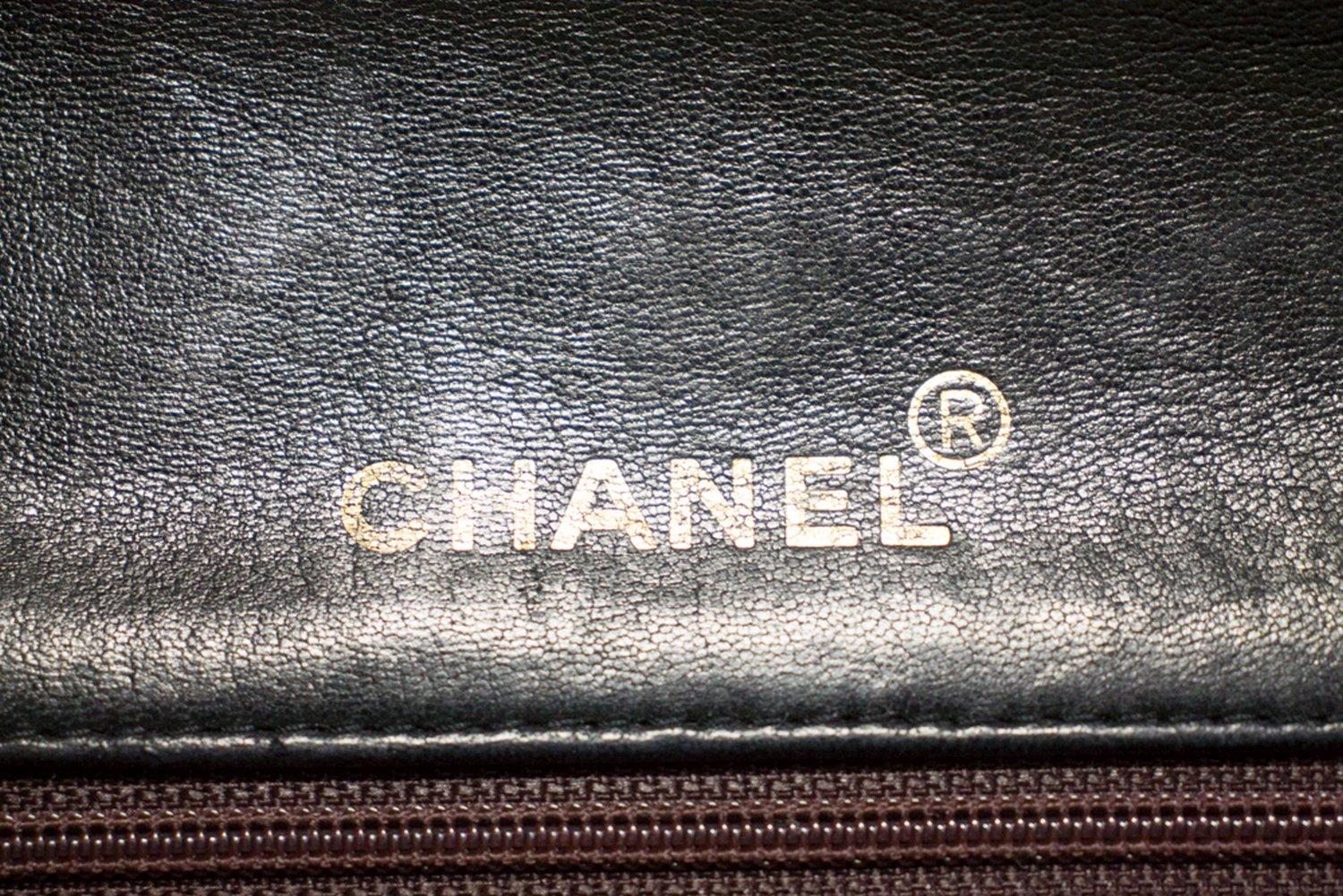 CHANEL Full Chain Flap Shoulder Bag Black Quilted Lambskin 11