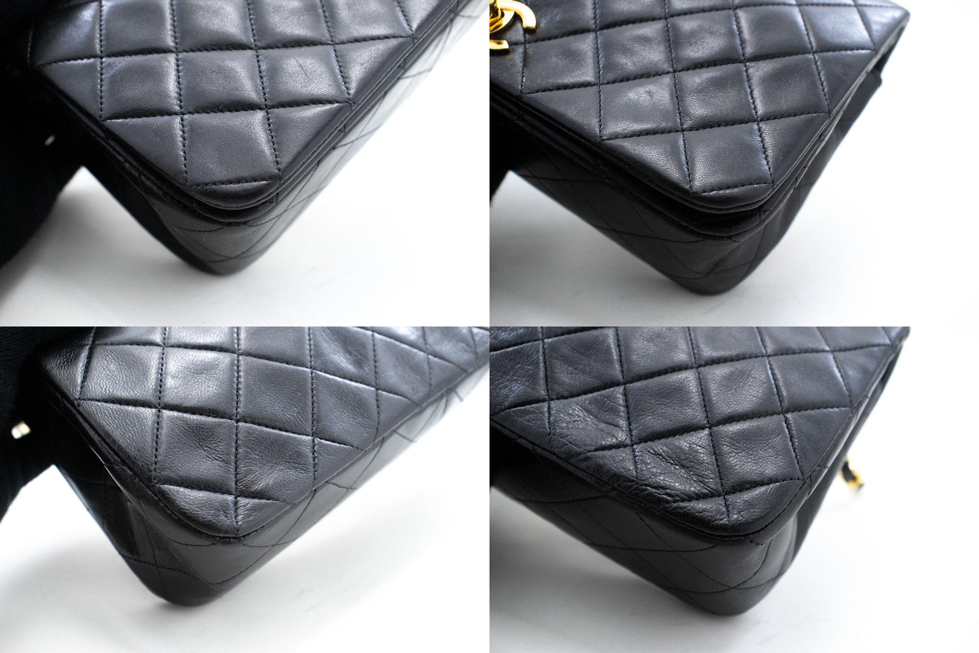 CHANEL Full Chain Flap Shoulder Bag Black Quilted Lambskin For Sale 1