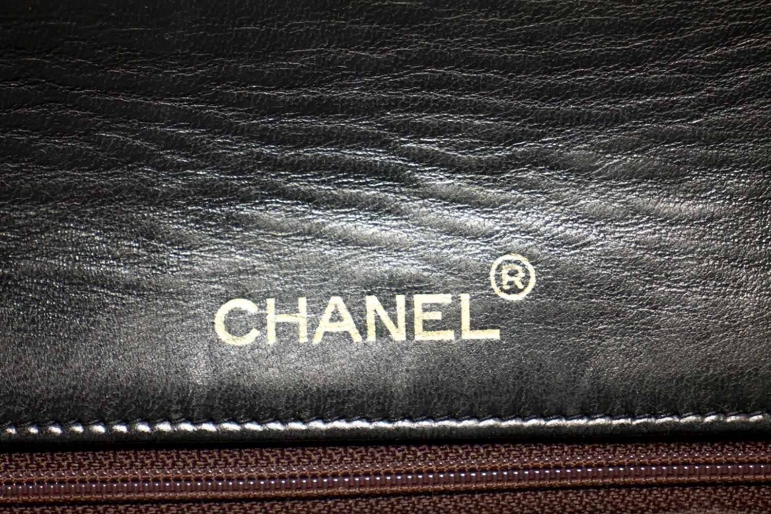 CHANEL Full Chain Flap Shoulder Crossbody Bag Black Quilted Lamb 11