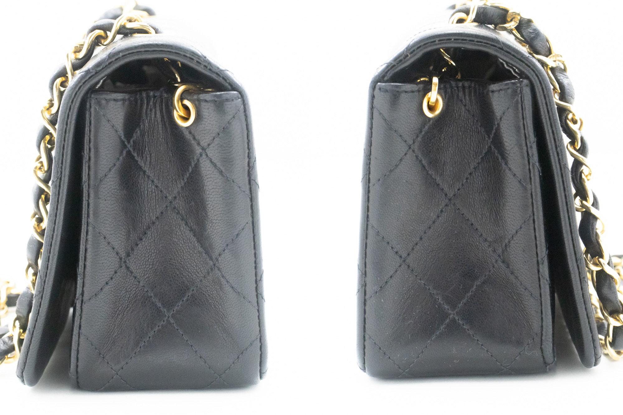 CHANEL Full Chain Flap Shoulder Crossbody Bag Lambskin Black For Sale 1