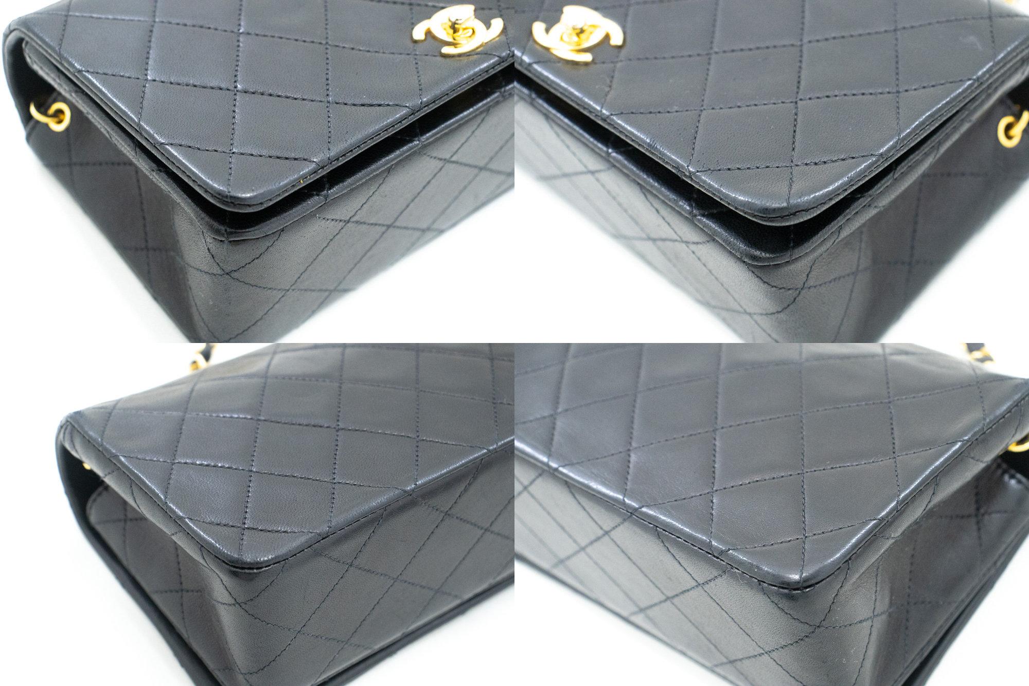 CHANEL Full Chain Flap Shoulder Crossbody Bag Lambskin Black For Sale 2