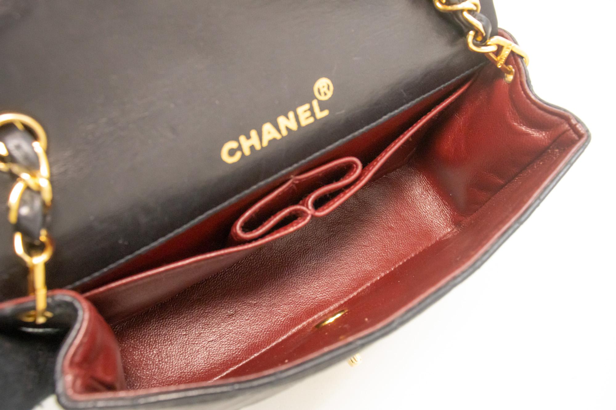 CHANEL Full Chain Flap Shoulder Crossbody Bag Lambskin Black For Sale 5