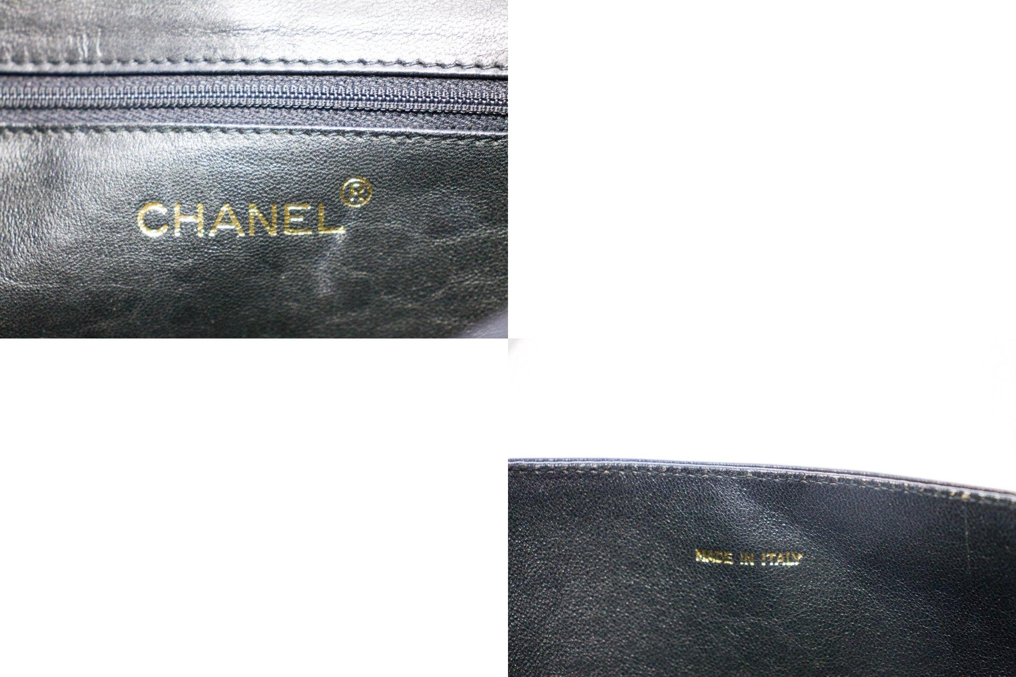 CHANEL Full Flap Classic Chain Shoulder Bag Black Quilted Lambskin 1