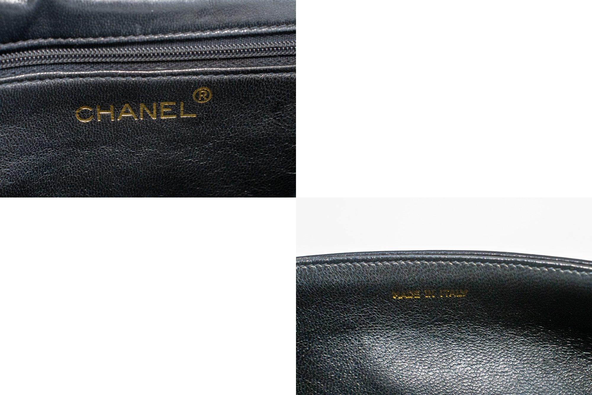 CHANEL Full Flap Mini Small Chain Shoulder Bag Black Coco Quilted For Sale 4