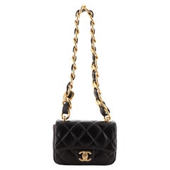 Chanel White Quilted Lambskin Leather Classic Medium Double Flap Bag