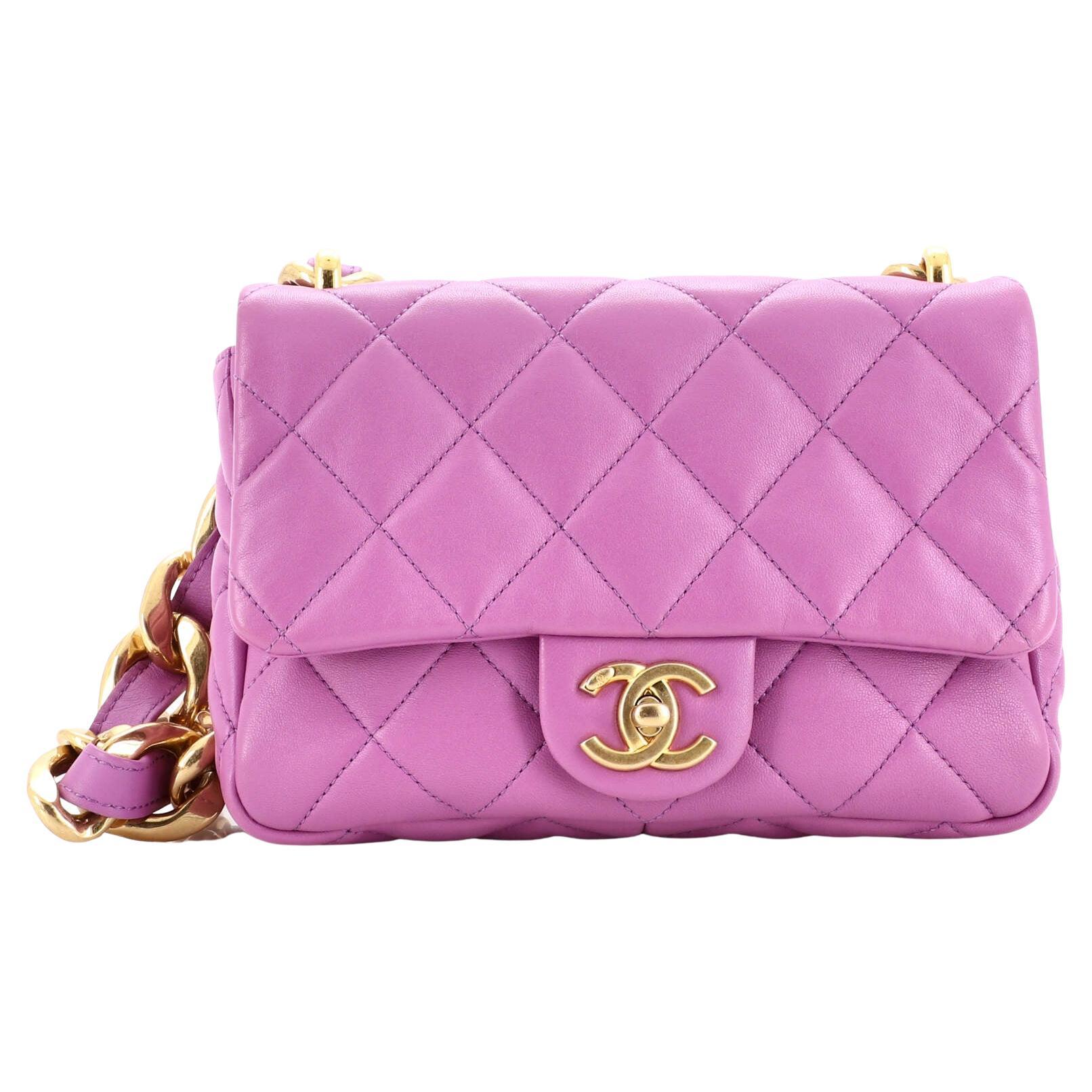 Sell Chanel Chunky Chain Funky Town Flap Bag - Pink