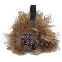 CHANEL Fur and Jewelry Earmuffs