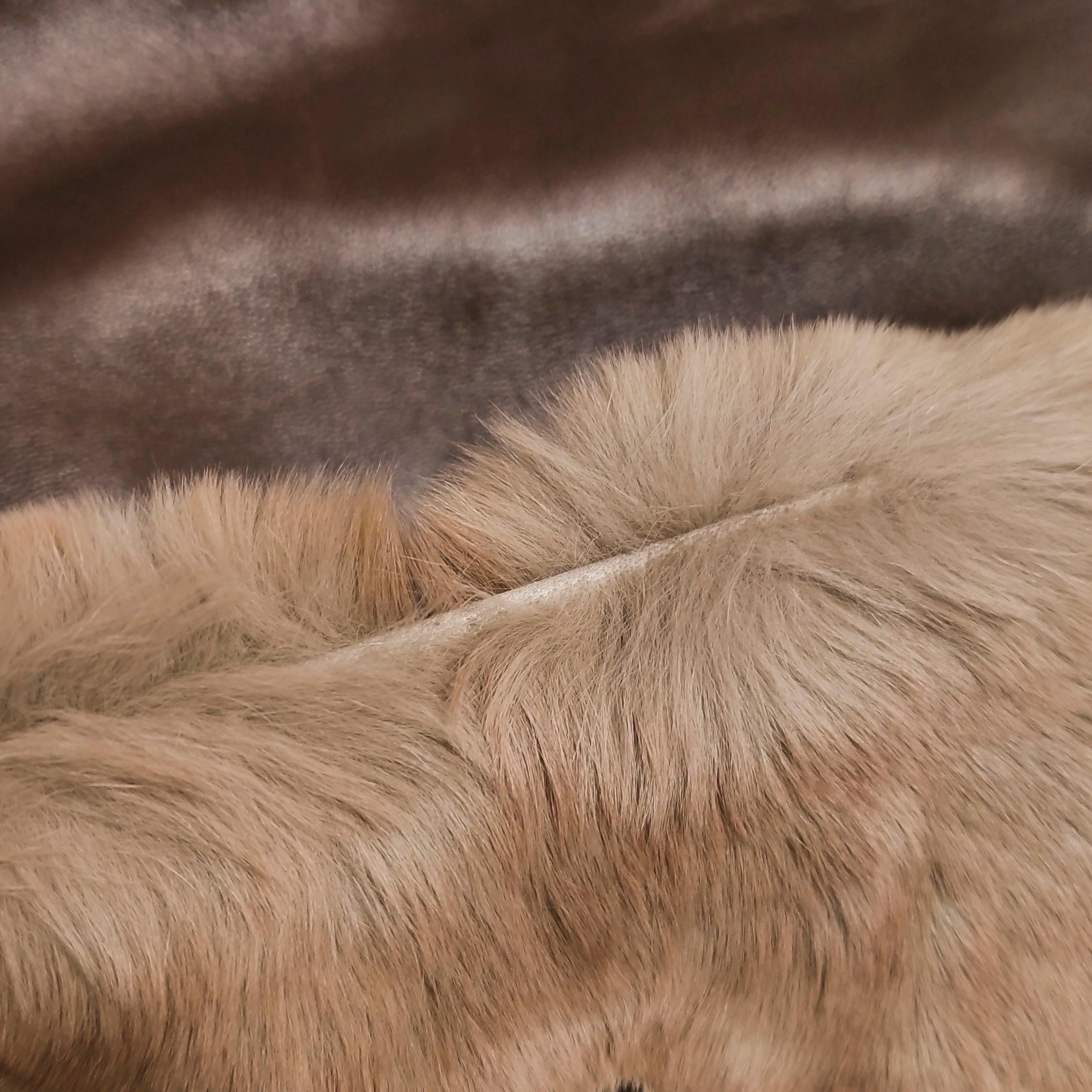 Chanel Fur Flap Bag Brown Grey Chincilla Bag Multi-Layer Chain 12