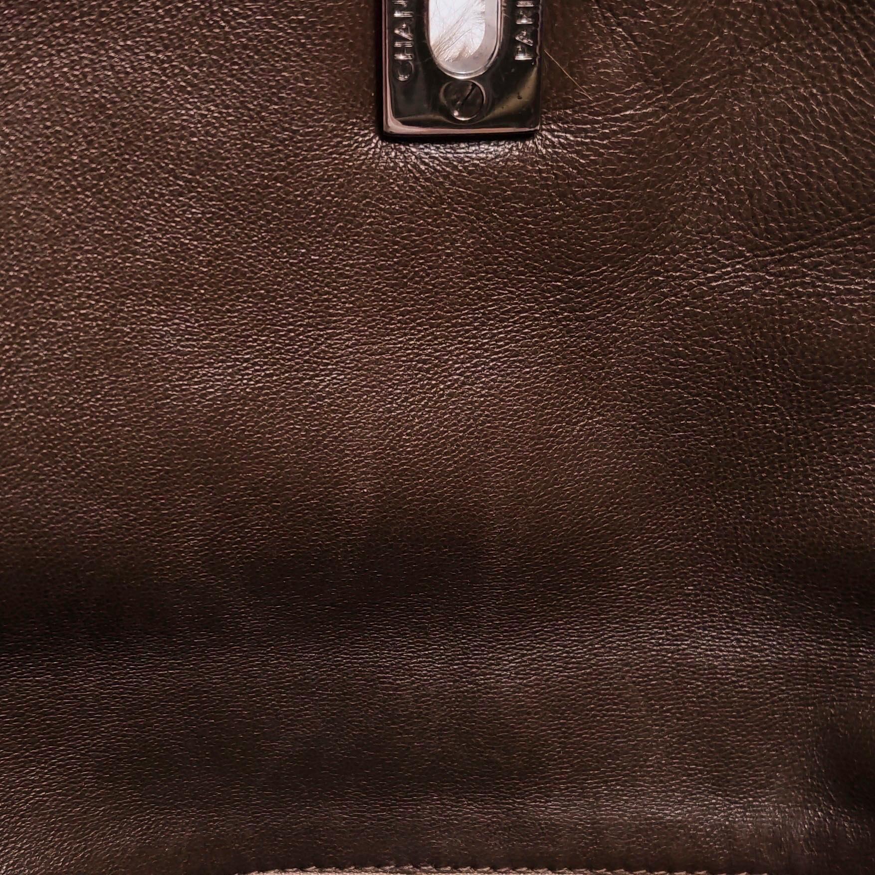 Chanel Fur Flap Bag Brown Grey Chincilla Bag Multi-Layer Chain 5