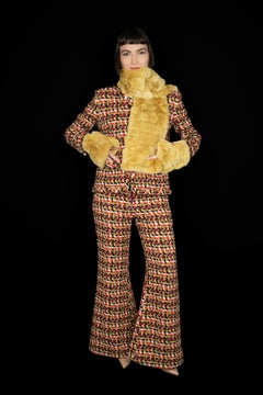 Chanel fur scarf and sleeves set circa 2015-2020