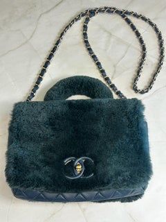 Chanel Fur Top Handle and crossbody bag from 2017-2018 collection