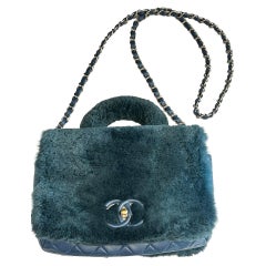Chanel Fur Top Handle and crossbody bag from 2017-2018 collection