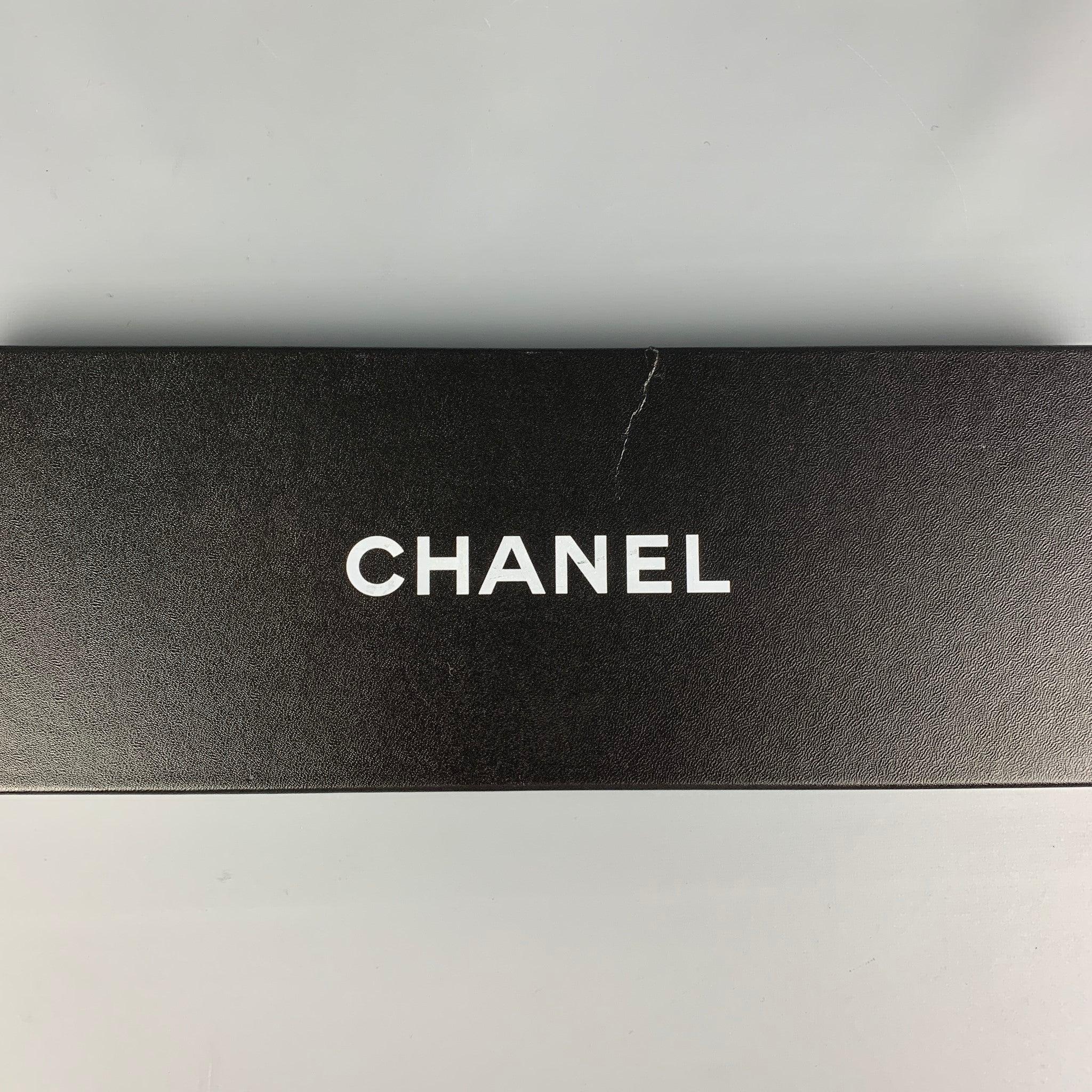 CHANEL FW 11 Waist Size S Black Quilted Leather Belt 2