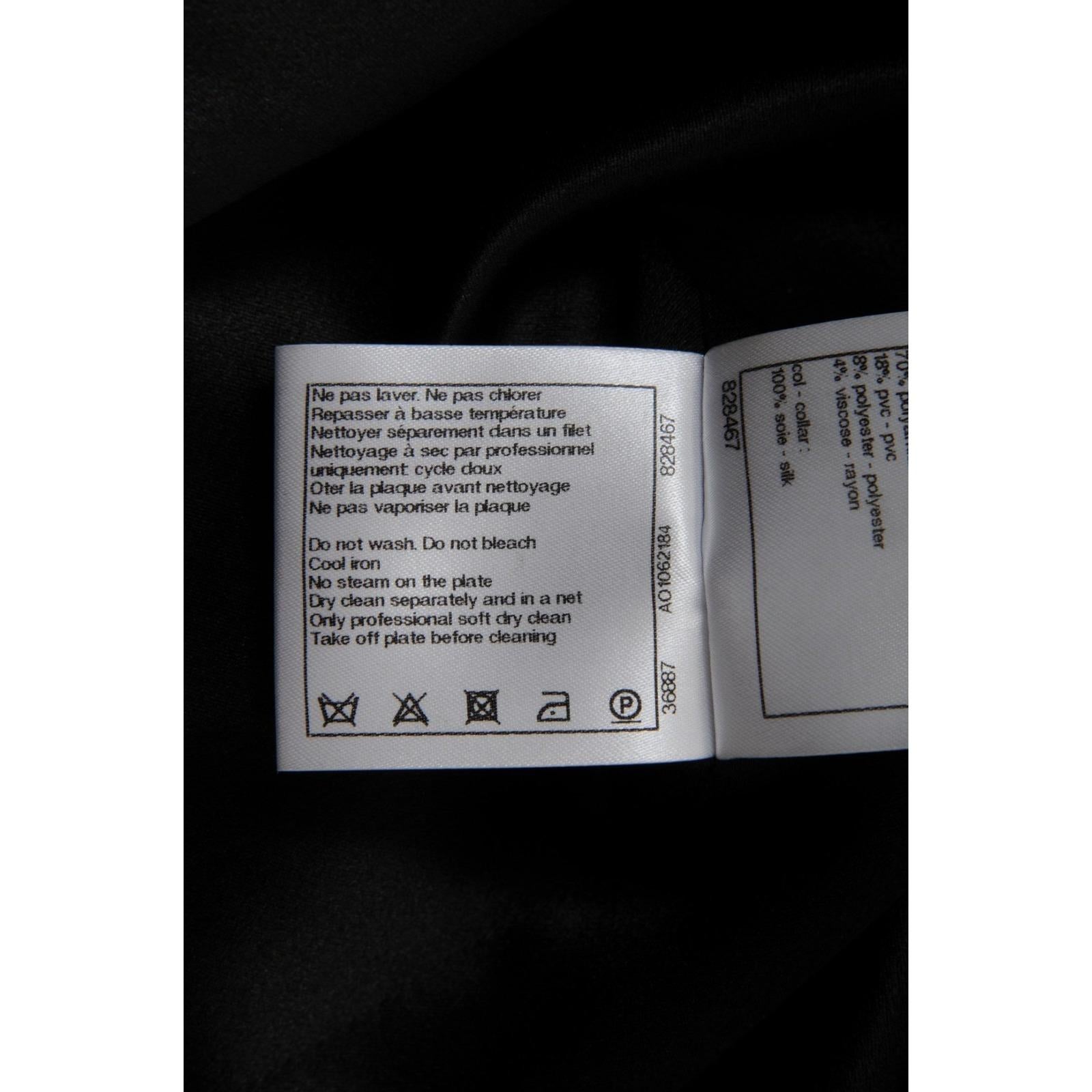 Chanel FW 2017 Runways Sequin Shift Mini Dress Size FR 42 XL White Black en vente 11