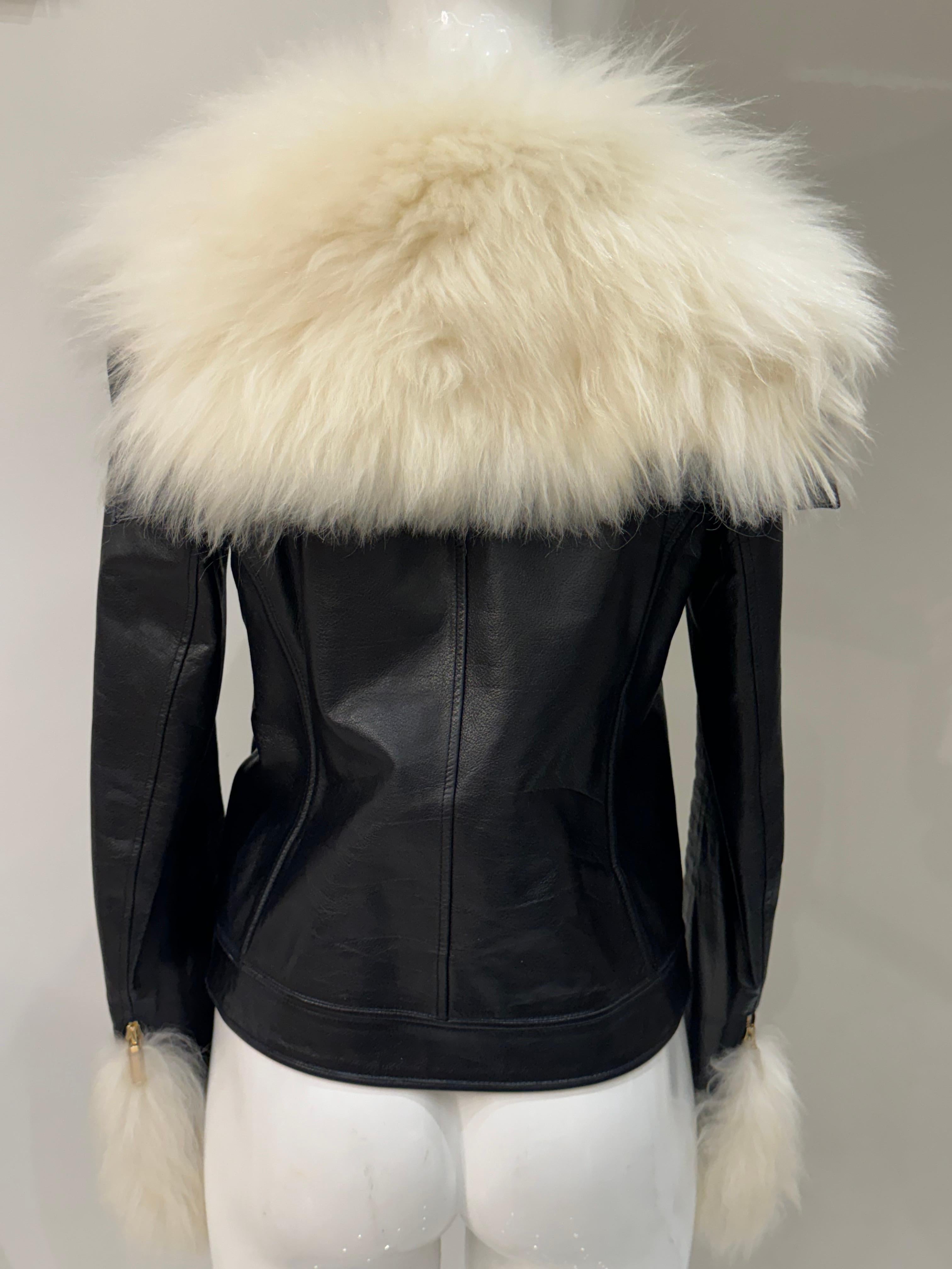 Femenino o masculino Chanel FW 2018 París Chaqueta Hambourg de piel de becerro con ribete de piel en venta