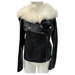 Chanel H/W 2018 Paris Hambourg Jacke aus Kalbsleder und Leder mit Pelzbesatz aus Kalbsleder